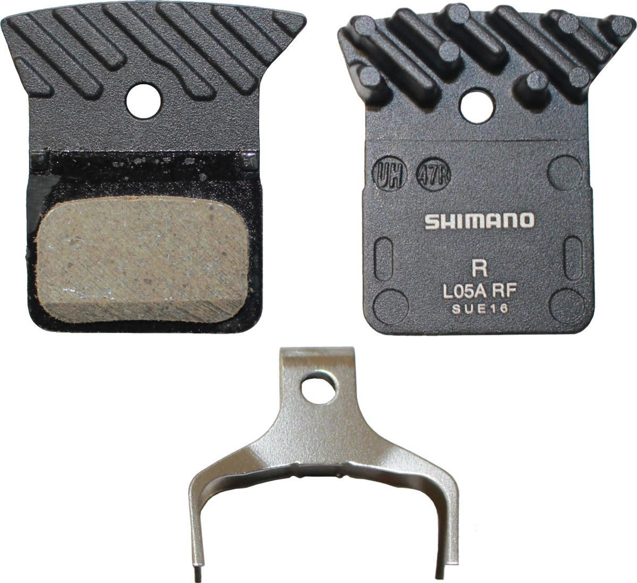 Тормозные колодки для велосипеда Shimano L05A с радиатором (полимерные (organic))