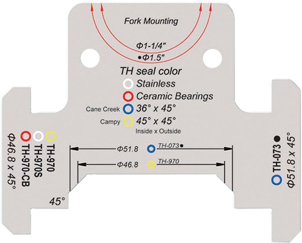 Инструмент FSA для измерения рулевых колонок и подшипников 1-1/4" и 1.5" (серебристый)