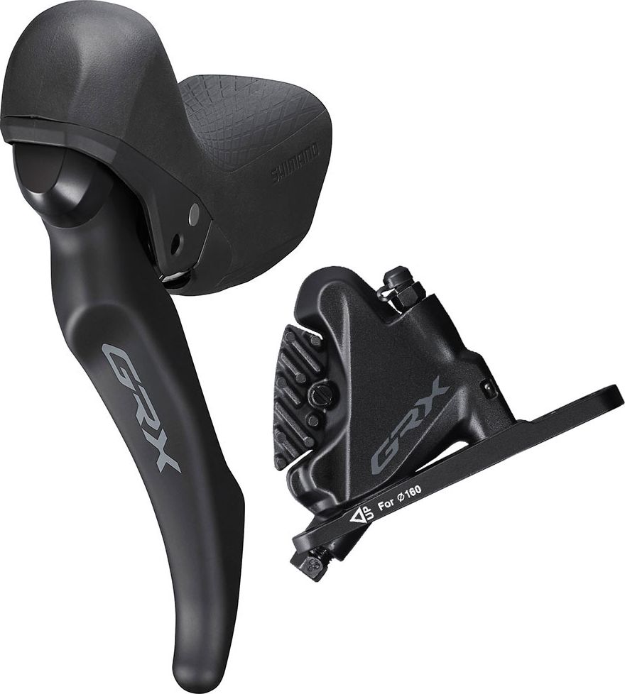 Шоссейные пистолеты Shimano GRX BL-RX600 (1x11) с гидравлическим тормозом ST-RX400 (левый - передний)
Шоссейные пистолеты Shimano GRX BL-RX600 (1x11) с гидравлическим тормозом ST-RX400 (левый - передний)