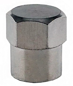 Колпачок ACME на автомобильный ниппель с уплотнителем (серебристый)