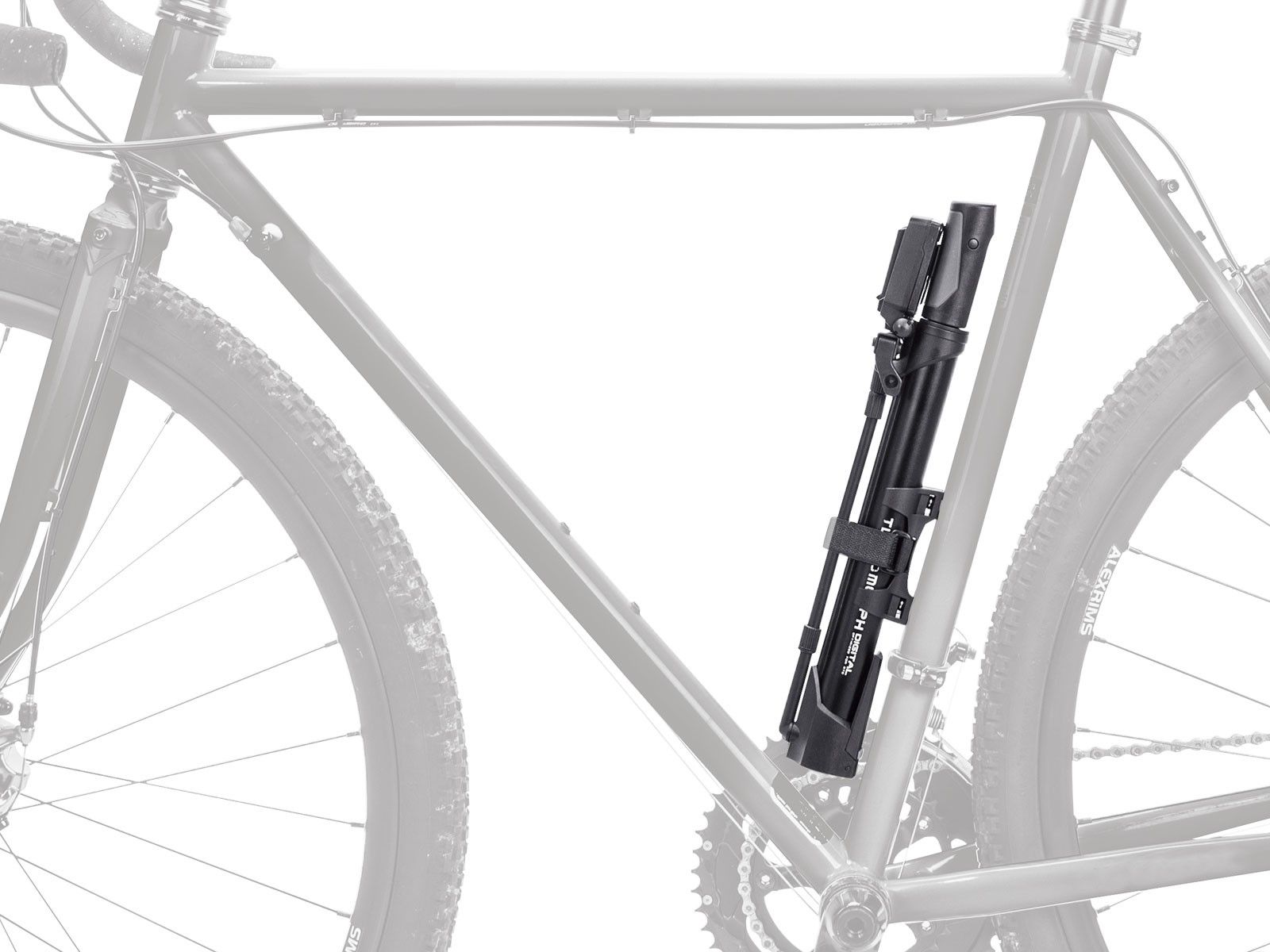 Насос напольный Topeak Turbo Morph Digital с электронным манометром (черный / серебристый)