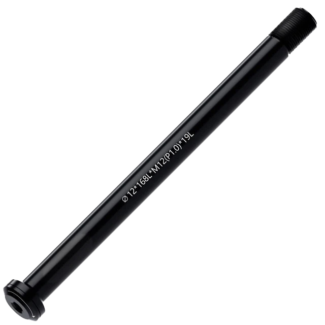 Ось задняя Acme M12 (черный 168 мм 12 мм шаг резьбы 1,0)
