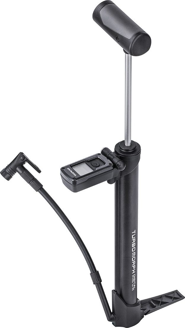 

Насос напольный Topeak Turbo Morph Digital с электронным манометром (черный / серебристый)