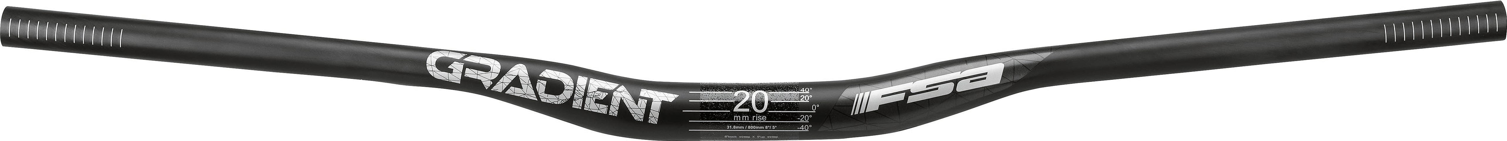 

Руль FSA Gradient Riser Carbon (черный 800 мм подъем 20 мм 31.8 мм)