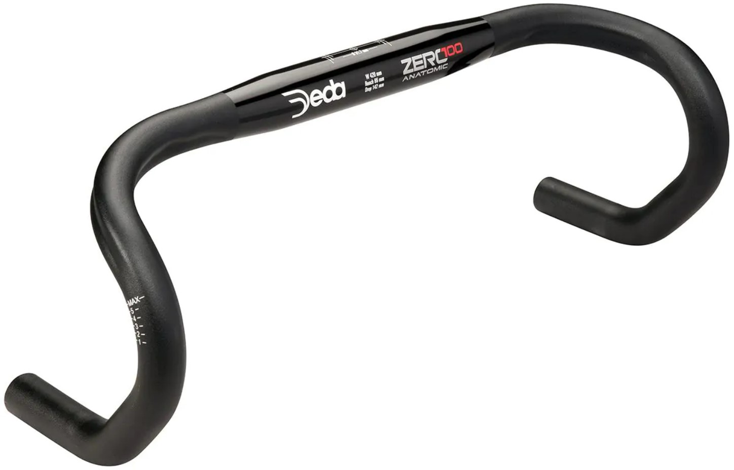 

Шоссейный руль Deda Zero100 Anatomic (черный / белый 440 мм анатомический 31.8 мм)
