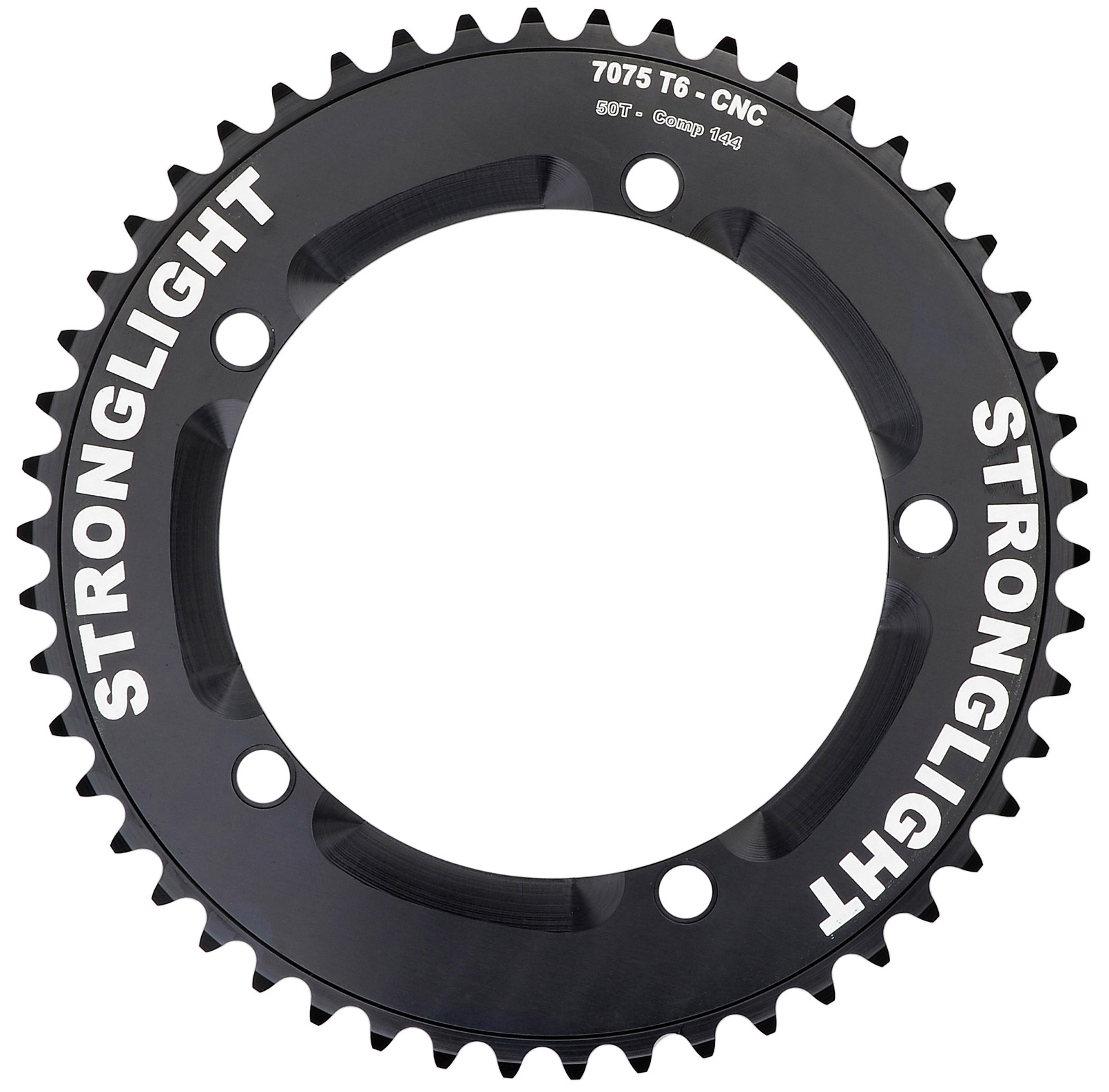 

Звезда системы Stronglight Type S / TK Track 7075-T6 1 скорость, цепь 1/2"x1/8" (черный 48 BCD 144 мм)