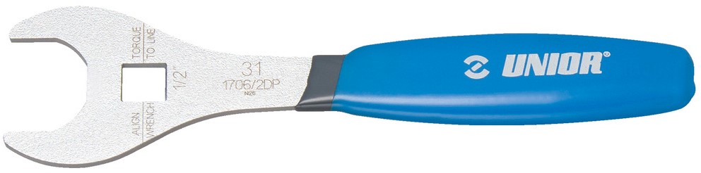 

Ключ Unior 1706/2DP для обслуживания амортизаторов (серебристый / синий)