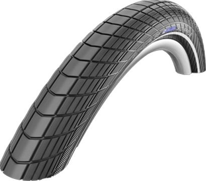 

Велопокрышка антипрокольная Schwalbe Big Apple Performance RaceGuard 26" (светоотражающая полоса 26x2.15" (55-559) стальной)