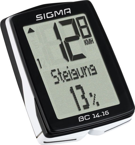 

Велокомпьютер Sigma Sport BC 14.16 проводной (черный / белый)