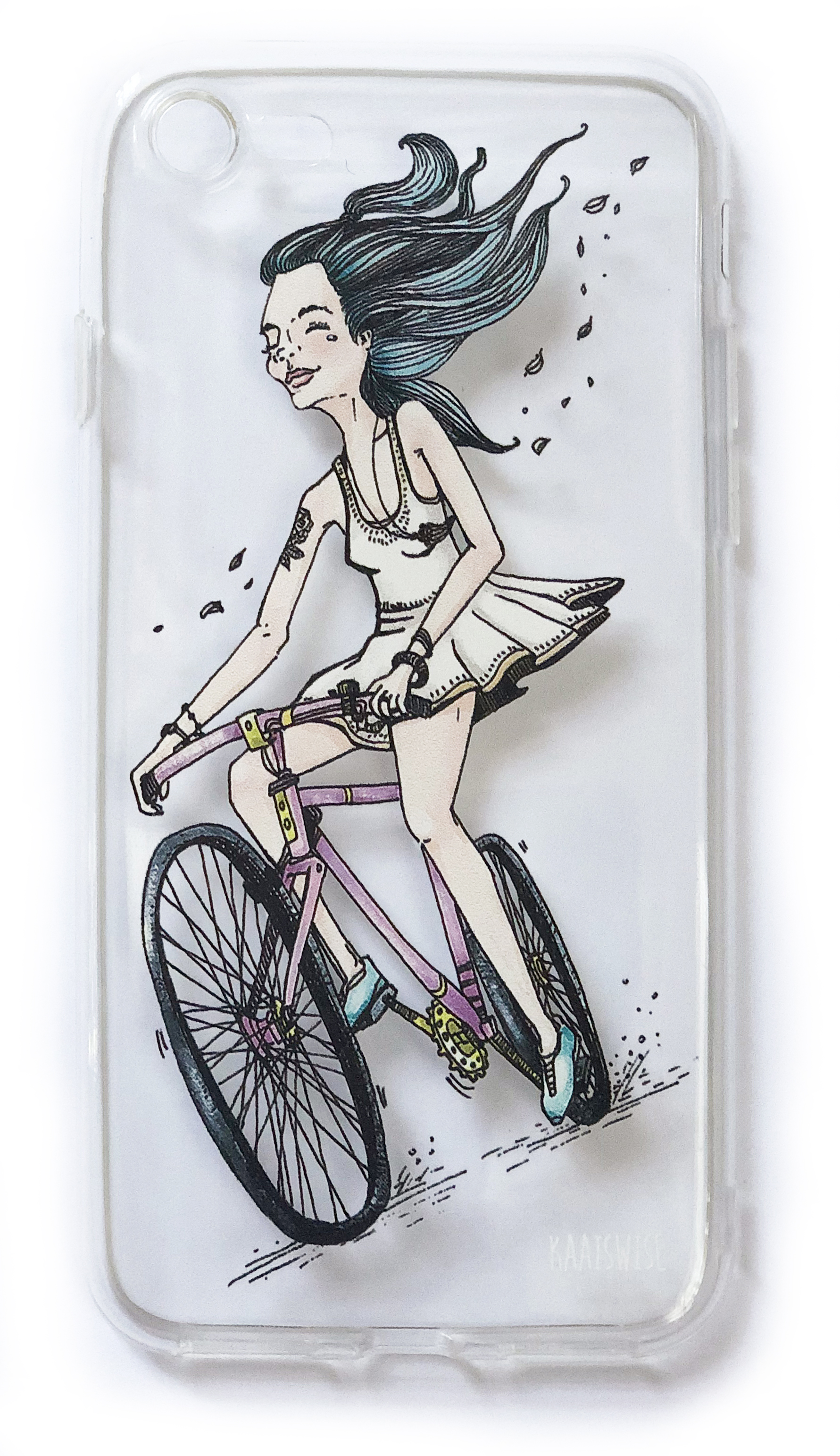 

Силиконовый чехол для смартфона Kaaiswise Cases Ветер (прозрачный IPhone X)