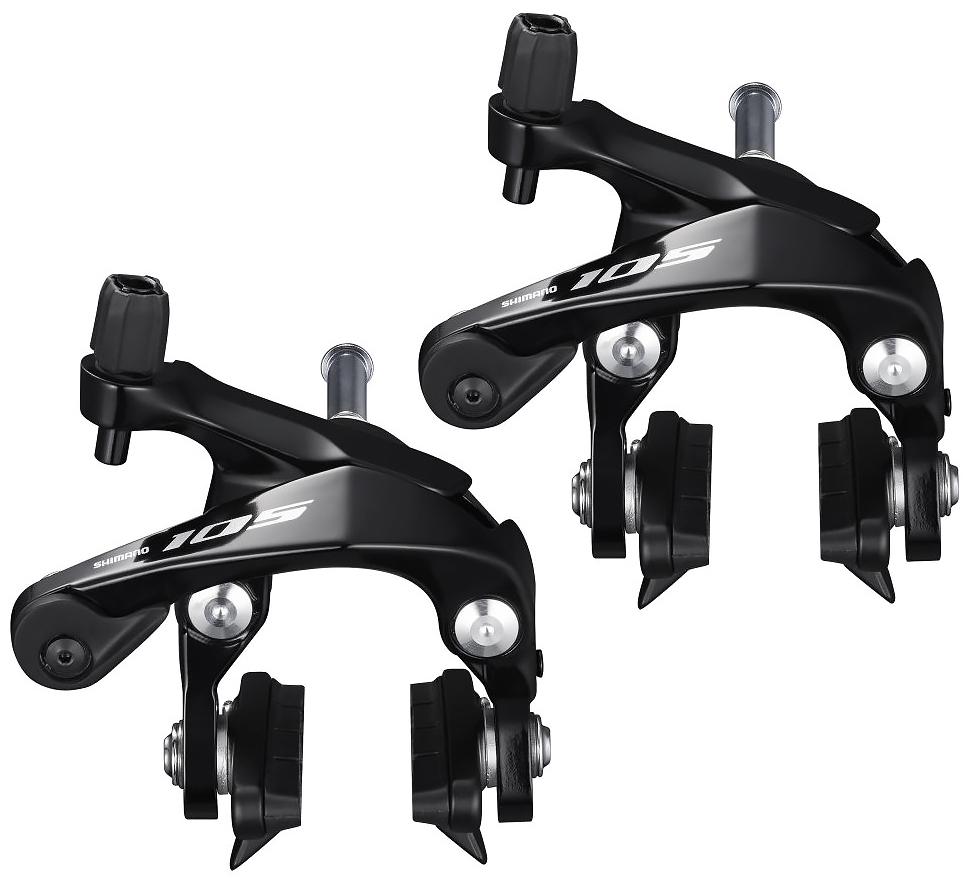 

Ободной шоссейный тормоз Shimano 105 BR-R7000 (черный задний)