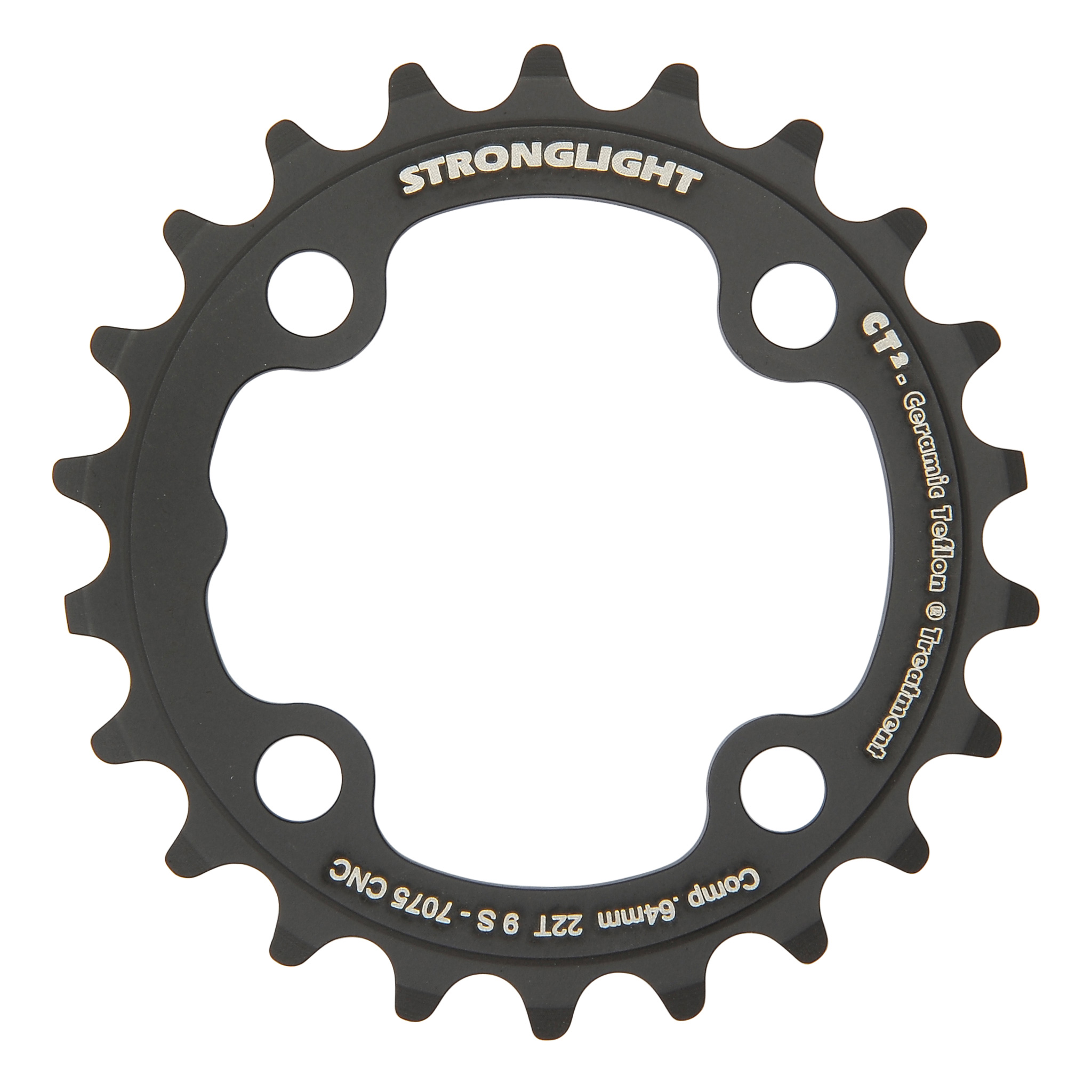 

Звезда системы Stronglight Type XC CT 7075T6 3x9 для MTB (черный 22 BCD 64 мм)