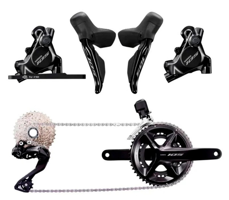Группа оборудования Shimano 105 R7170 DI2 Disc