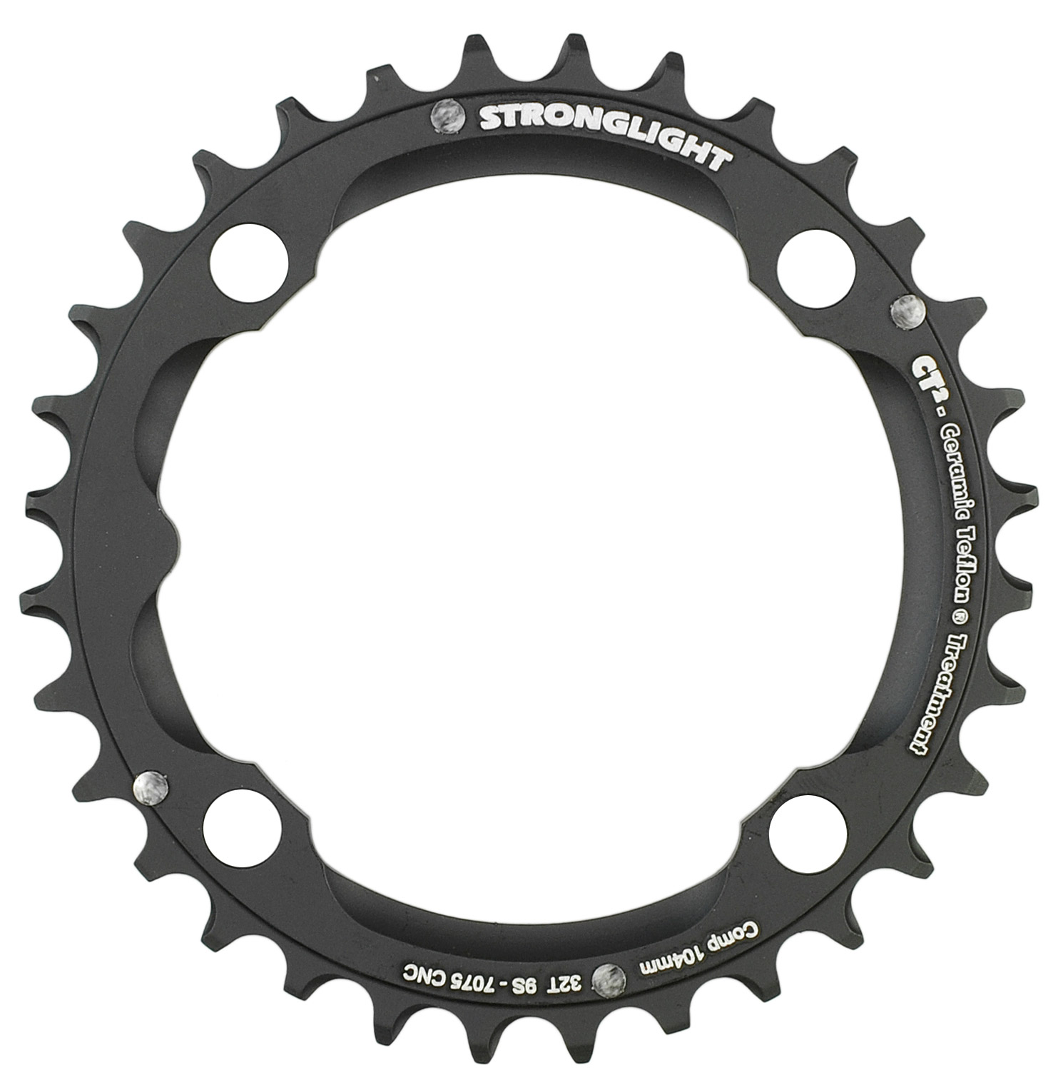 

Звезда системы Stronglight Type XC CT 7075T6 3x9 для MTB (черный 32 BCD 64 мм)