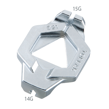 

Ключ спицевой Topeak DuoSpoke Wrench, 14G/15G (серебристый)