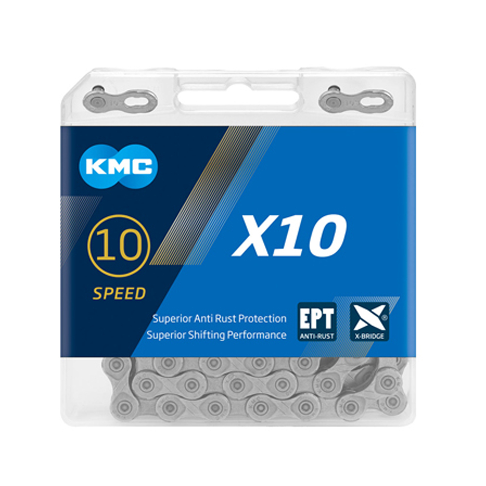 Цепь с антикоррозийным покрытием KMC X10 10 скоростей, замок