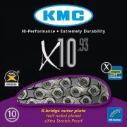 Цепь KMC X10.93 10 скоростей, замок