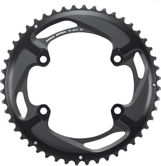 

Звезда системы Shimano GRX FC-RX600 10/11 скоростей (2x10-11 скоростей 46 BCD 110 ассиметричный (Shimano))