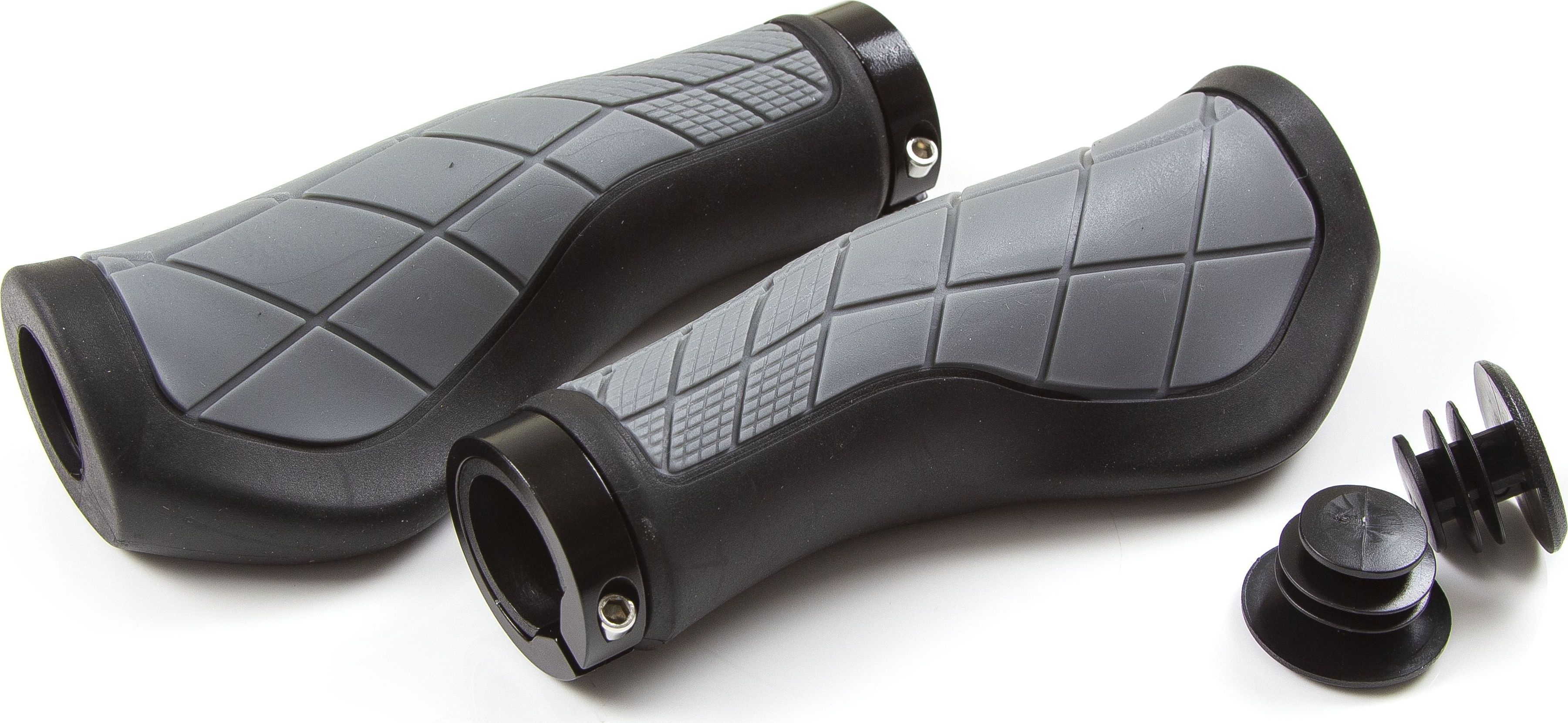 

Грипсы Clark's CE315 эргономичные с замком (черный / серый)