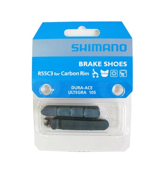 Фото Тормозные вкладыши Shimano R55C3 для карбоновых ободов. Купить Тормозные вкладыши Shimano R55C3 для карбоновых ободов  в Санкт-Петербурге, доставка по России