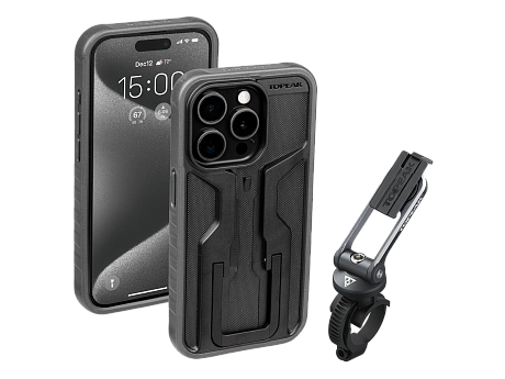 Фото Чехол и кронштейн для мобильного телефона Topeak RideCase для iPhone 15 Pro. Купить Чехол и кронштейн для мобильного телефона Topeak RideCase для iPhone 15 Pro  в Санкт-Петербурге, доставка по России