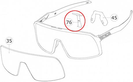 Фото Мост для очков Oakley Sutro. Купить Мост для очков Oakley Sutro  в Санкт-Петербурге, доставка по России