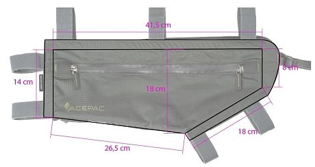 Фото Сумка на раму Acepac Zip Frame Bag MKIII средняя. Купить Сумка на раму Acepac Zip Frame Bag MKIII средняя  в Санкт-Петербурге, доставка по России