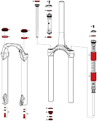 Ремкомплект для вилок RockShox Service Kit для X30 Coil B1 (2016) 11.4015.539.030