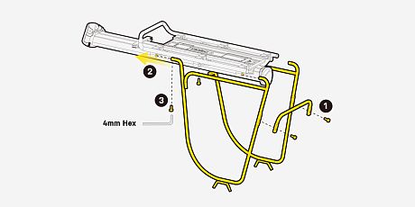 Фото Багажные дуги Topeak MTX Dual Side Frame для MTX BeamRack II TA2602. Купить Багажные дуги Topeak MTX Dual Side Frame для MTX BeamRack II TA2602  в Санкт-Петербурге, доставка по России
