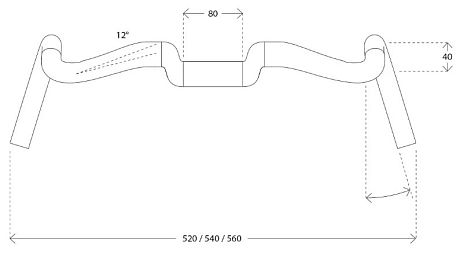 Фото Шоссейный руль Deda Gera карбоновый. Купить Шоссейный руль Deda Gera карбоновый  в Санкт-Петербурге, доставка по России