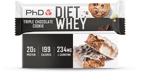 Фото Протеиновый батончик PhD Diet Whey Bar. Купить Протеиновый батончик PhD Diet Whey Bar  в Санкт-Петербурге, доставка по России