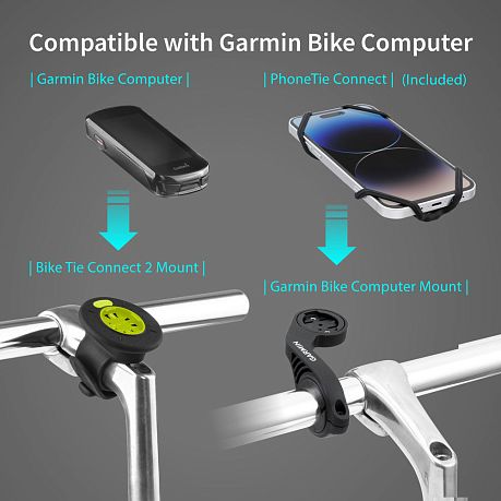 Фото Универсальный держатель смартфона на руль или вынос Bone Bike Tie Connect Kit 2 Magnetic 4.7"-7.2" . Купить Универсальный держатель смартфона на руль или вынос Bone Bike Tie Connect Kit 2 Magnetic 4.7"-7.2"   в Санкт-Петербурге, доставка по России
