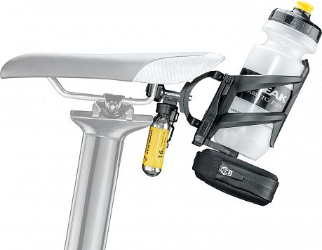 Фото Подседельный держатель фляги и насоса CO2 Topeak TRI-BACKUP ELITE 90 TBU-ELT90. Купить Подседельный держатель фляги и насоса CO2 Topeak TRI-BACKUP ELITE 90 TBU-ELT90  в Санкт-Петербурге, доставка по России