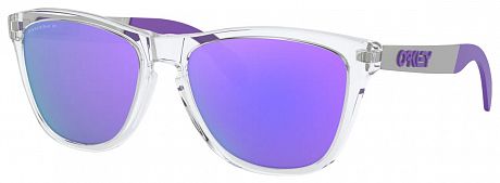 Фото Очки солнцезащитные Oakley Frogskins Mix Polished Clear/Prizm Violet Polarized. Купить Очки солнцезащитные Oakley Frogskins Mix Polished Clear/Prizm Violet Polarized  в Санкт-Петербурге, доставка по России