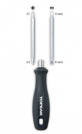 Фото Отвертка с битами Topeak Quad Driver. Купить Отвертка с битами Topeak Quad Driver  в Санкт-Петербурге, доставка по России