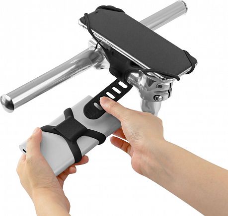 Фото Универсальный держатель смартфона и пауэр-банка на вынос Bone Bike Tie Pro 4 4.7"- 7.2". Купить Универсальный держатель смартфона и пауэр-банка на вынос Bone Bike Tie Pro 4 4.7"- 7.2"  в Санкт-Петербурге, доставка по России