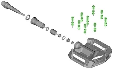 Фото Комплект сменных шипов для педалей Shimano PD-GR500/M820. Купить Комплект сменных шипов для педалей Shimano PD-GR500/M820  в Санкт-Петербурге, доставка по России