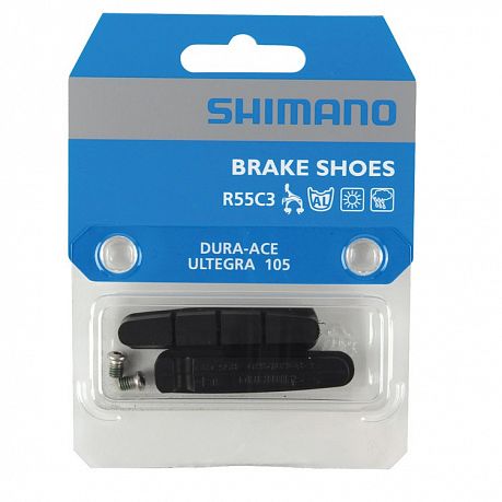 Фото Тормозные вкладыши Shimano R55C3 для DURA-ACE, Ultegra, 105. Купить Тормозные вкладыши Shimano R55C3 для DURA-ACE, Ultegra, 105  в Санкт-Петербурге, доставка по России