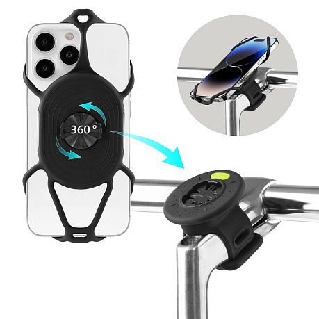 Фото Универсальный держатель смартфона на руль или вынос Bone Bike Tie Connect Kit 2 4,7"-7,2". Купить Универсальный держатель смартфона на руль или вынос Bone Bike Tie Connect Kit 2 4,7"-7,2"  в Санкт-Петербурге, доставка по России