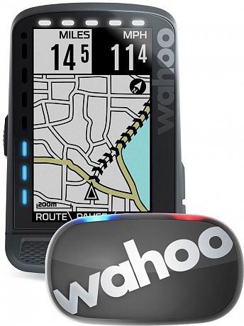 Фото Велокомпьютер Wahoo ELEMNT ROAM Bundle с пульсометром, датчиками скорости и каденса. Купить Велокомпьютер Wahoo ELEMNT ROAM Bundle с пульсометром, датчиками скорости и каденса  в Санкт-Петербурге, доставка по России
