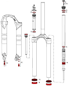 Ремкомплект для вилок RockShox Recon Silver Solo Air (2013-2016) 11.4018.015.000