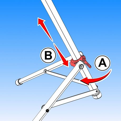Фото Стенд ремонтный складной Unior 1693AS. Купить Стенд ремонтный складной Unior 1693AS  в Санкт-Петербурге, доставка по России
