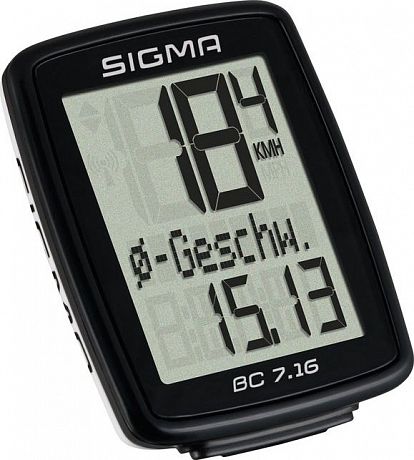 Фото Велокомпьютер Sigma Sport BC 7.16 проводной. Купить Велокомпьютер Sigma Sport BC 7.16 проводной  в Санкт-Петербурге, доставка по России