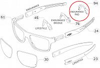 Носовые упоры для очков Oakley Crossrange, TargetLine, Outpace, Split Shot