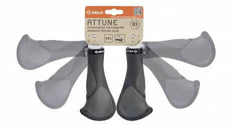 Фото Эргономичные грипсы Velo Supergel Attune Pro D3 с фиксаторами. Купить Эргономичные грипсы Velo Supergel Attune Pro D3 с фиксаторами  в Санкт-Петербурге, доставка по России