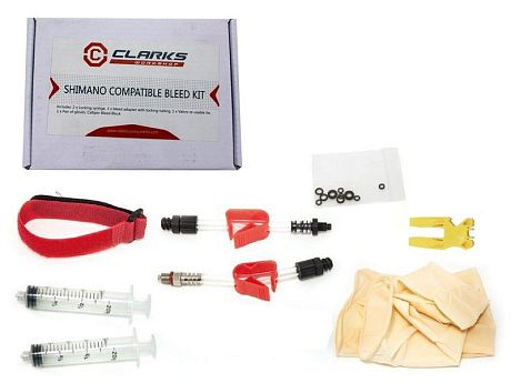 Фото Набор Clark's для прокачки гидравлических тормозов Shimano. Купить Набор Clark's для прокачки гидравлических тормозов Shimano  в Санкт-Петербурге, доставка по России