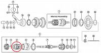 Несущий планетарный и тормозной механизм для планетарной втулки Shimano 3C41