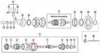 Подшипник внешнего барабана для планетарной втулки Shimano 3C41 7/32" на 11 шаров