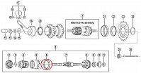 Подшипник внешнего барабана для планетарной втулки Shimano 3C41 7/32" на 11 шаров