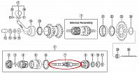 Ось для планетарной втулки Shimano 3C41